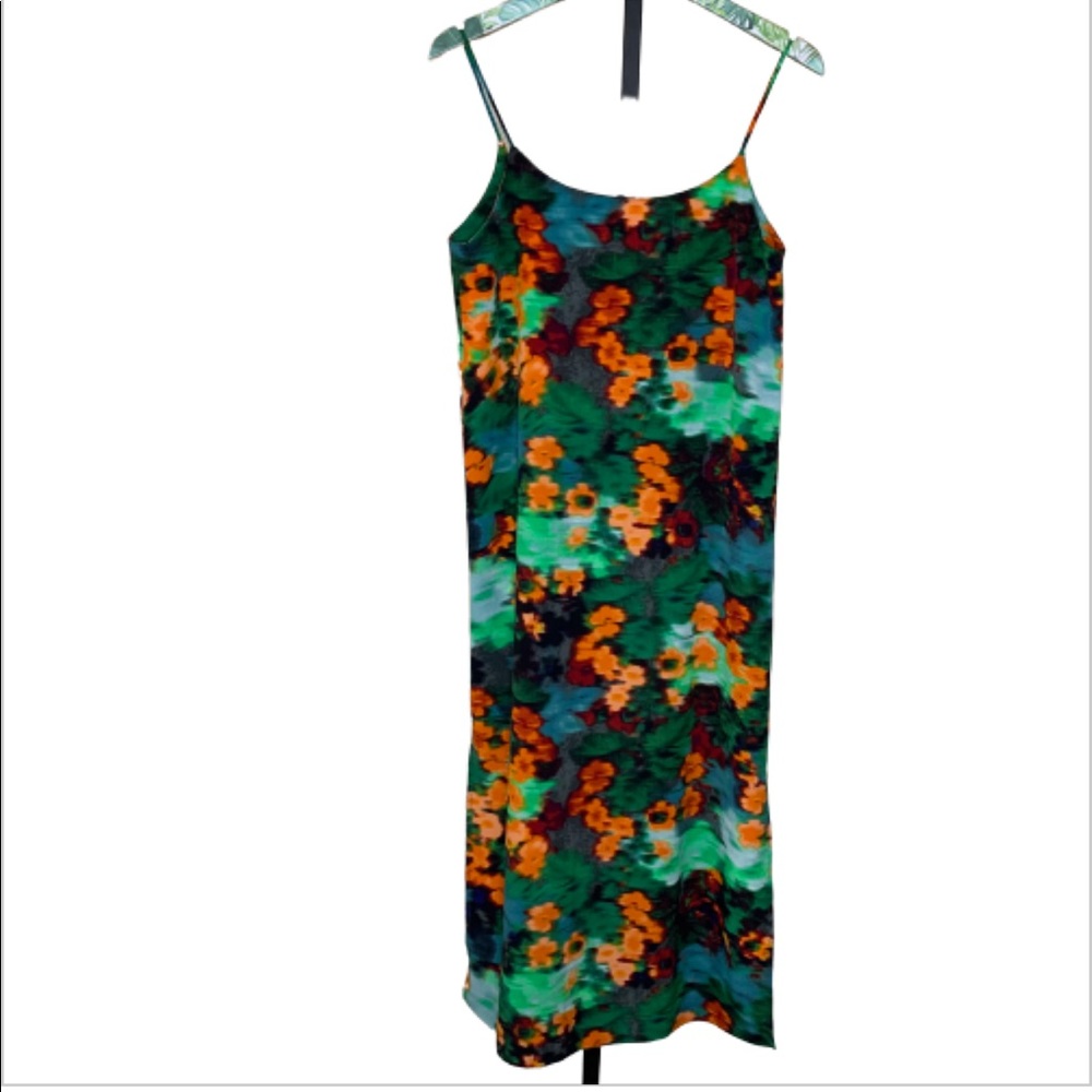 Meekcat modcloth digitized floral midi sundress 4